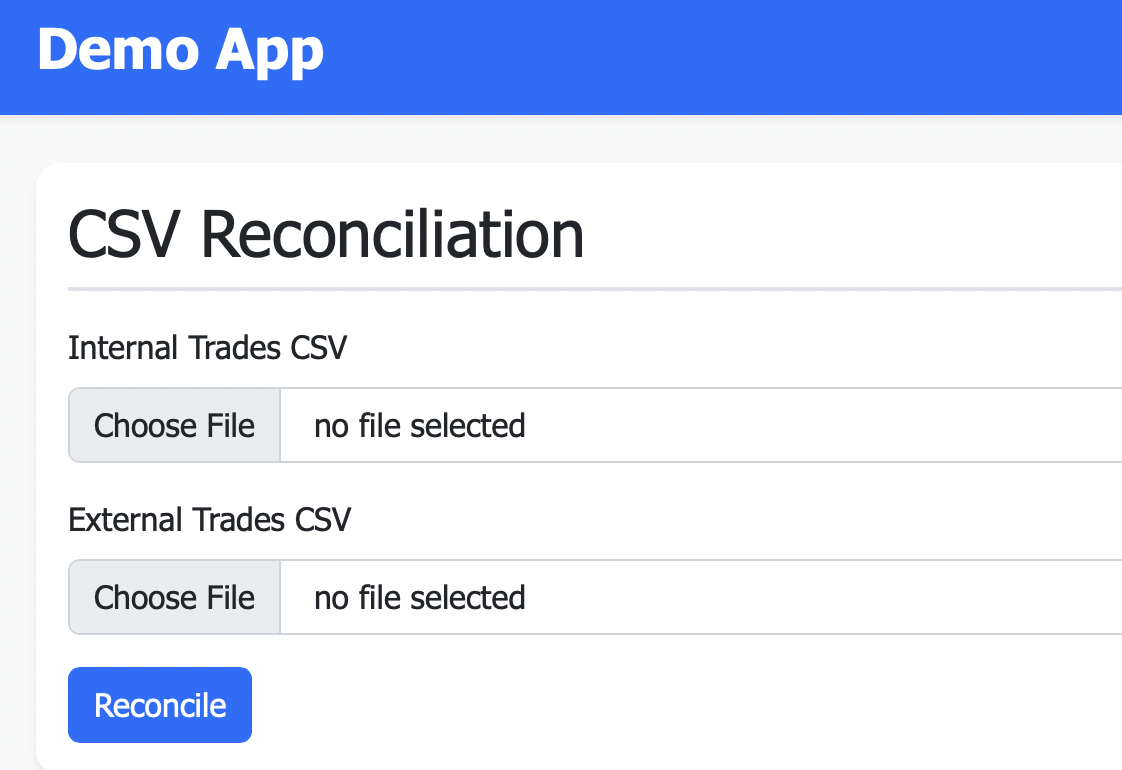 CSV Reconciliation